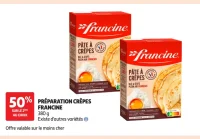 Préparation crêpes Francine