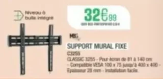 MEG SUPPORT MURAL FIXE C3255