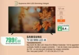 SAMSUNG TV QD MINI-LED 4K TQ50QN80HAUXXC