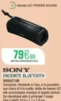 SONY ENCEINTE BLUETOOTH SRSULT10B