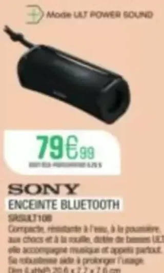 SONY ENCEINTE BLUETOOTH SRSULT10B