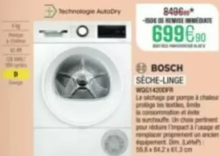 Sèche-linge Bosch WQG14200FR