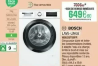 Lave-linge Bosch WUU28T09FR