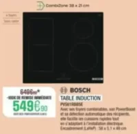 Table induction Bosch PVS61RBB5E