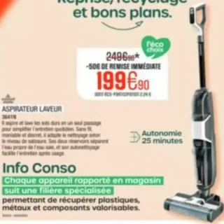 Aspirateur laveur 3641N