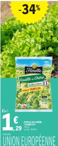 Feuille de chêne "Florette"