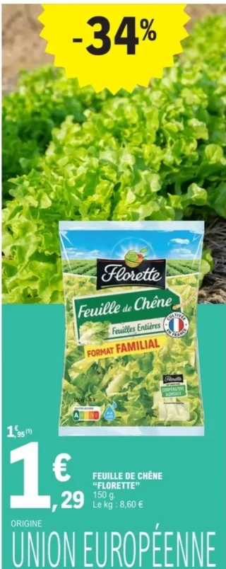 Feuille de chêne "Florette"