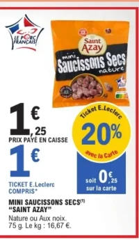 Mini Saucissons Secs "Saint Azay"