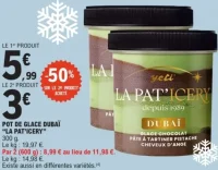 Pot de glace Dubaï La Pat'icery
