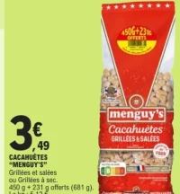 Cacahuètes Menguy's grillées et salées