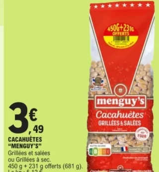 Cacahuètes Menguy's grillées et salées