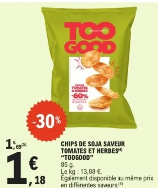 Chips de soja saveur tomates et herbes Toogood