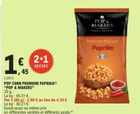 Pop corn premium Paprika Pop & Makers