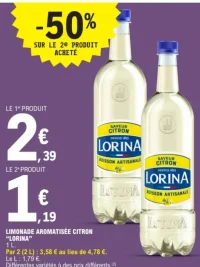 Limonade aromatisée citron Lorina