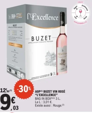 AOP Buzet Vin Rosé "L'Excellence"