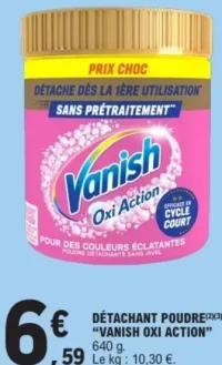 Détachant Poudre Vanish Oxi Action
