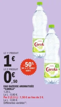 Eau gazeuse aromatisée Carola