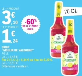 SIROP "MOULIN DE VALDONNE"