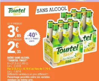 Bière Sans Alcool "TOURTEL TWIST"