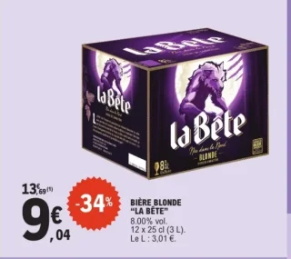 Bière blonde La Bête