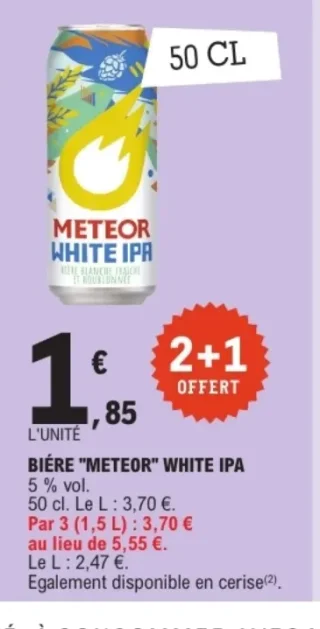 Bière Meteor White IPA