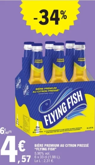 Bière Premium au citron pressé Flying Fish