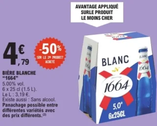 Bière blanche 1664 Blanc
