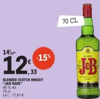 BLENDED SCOTCH WHISKY "J&B RARE"