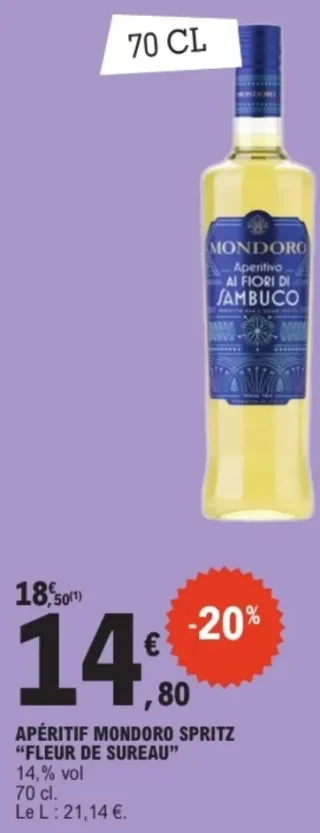 APÉRITIF MONDORO SPRITZ "FLEUR DE SUREAU"