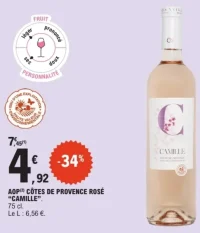 AOP Côtes de Provence Rosé "Camille"