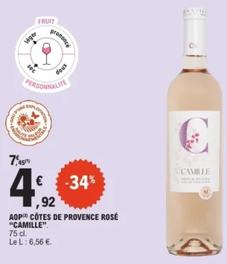 AOP Côtes de Provence Rosé "Camille"