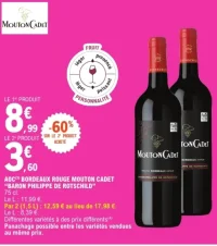 AOC Bordeaux Rouge Mouton Cadet Baron Philippe de Rothschild