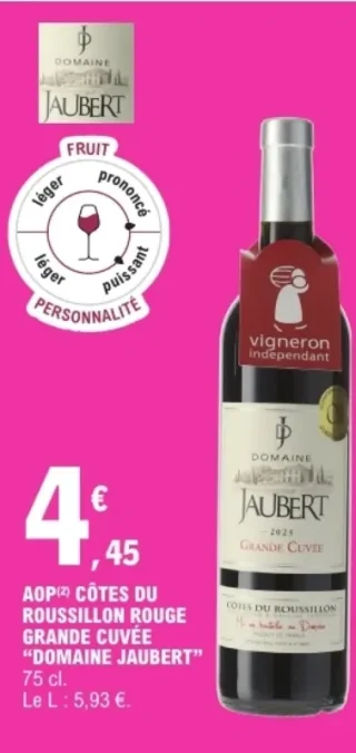 AOP Côtes du Roussillon Rouge Grande Cuvée Domaine Jaubert