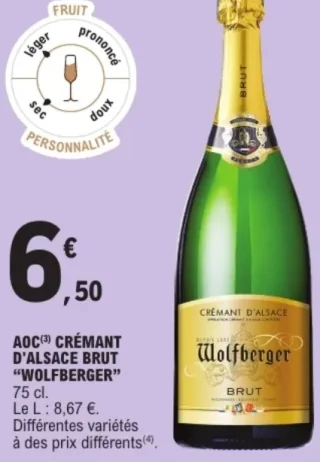 AOC Crémant d'Alsace Brut Wolfberger