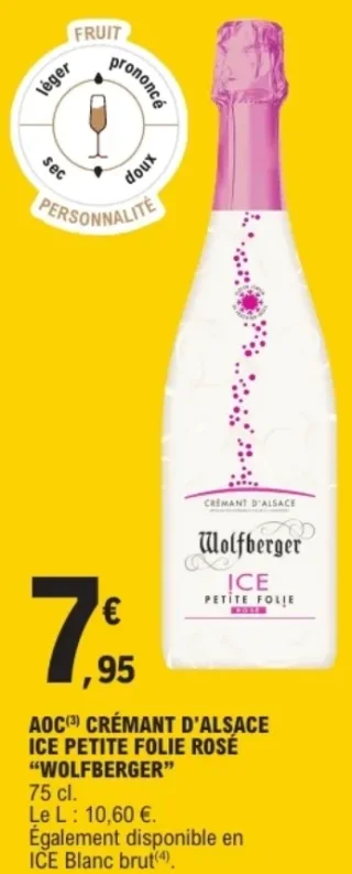 AOC Crémant d'Alsace Ice Petite Folie Rosé Wolfberger