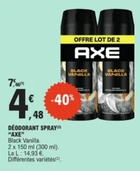 Déodorant Spray "Axe" Black Vanilla