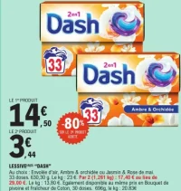 Lessive Dash 2en1 Envolée d'air