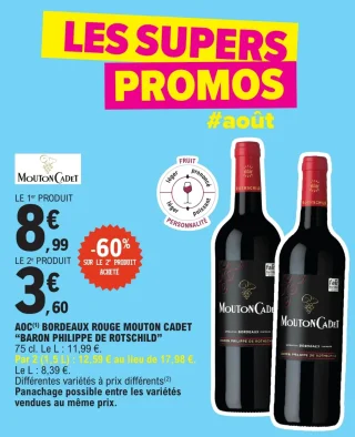 AOC Bordeaux Rouge Mouton Cadet "Baron Philippe de Rotschild"