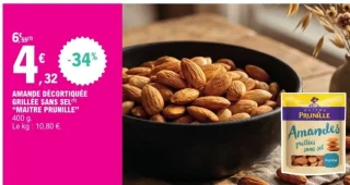 Amande décortiquée grillée sans sel "Maître Prunille"