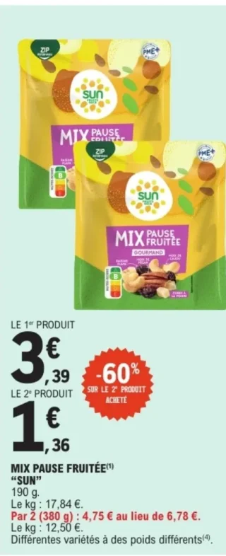 Mix Pause Fruitée "Sun"