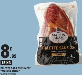 Palette sans os fumée Maison Adam