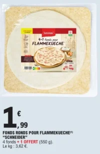 Fonds ronds pour Flammekueche Schneider
