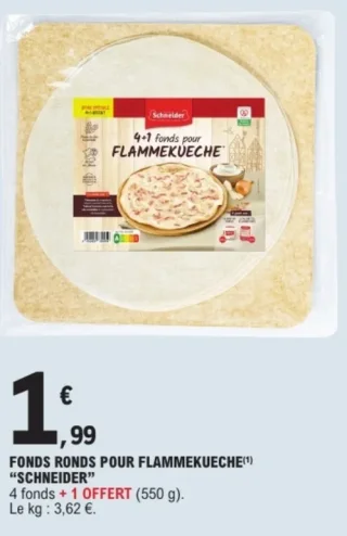 Fonds ronds pour Flammekueche Schneider
