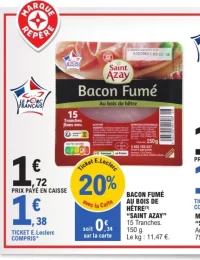 Bacon fumé au bois de hêtre Saint Azay