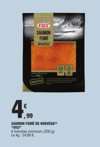 Saumon fumé de Norvège Vici