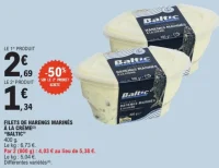 Filets de harengs marinés à la crème Baltic