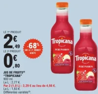 Jus de Fruits "Tropicana"