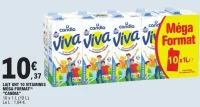 Lait UHT 10 Vitamines Méga Format "Candia"