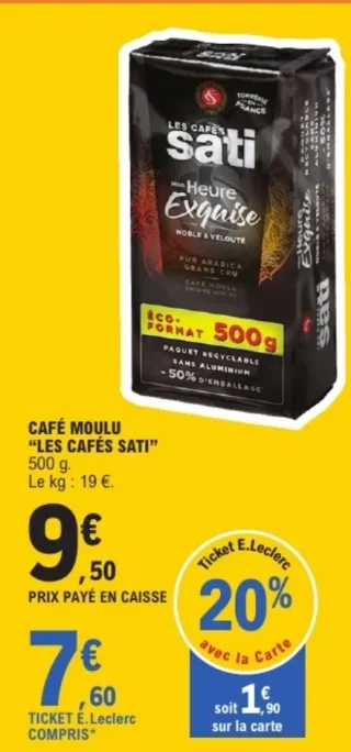 Café moulu Les Cafés Sati Mon Heure Exquise