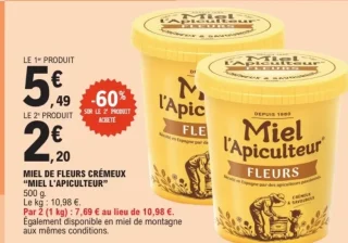 MIEL DE FLEURS CRÉMEUX "MIEL L'APICULTEUR"